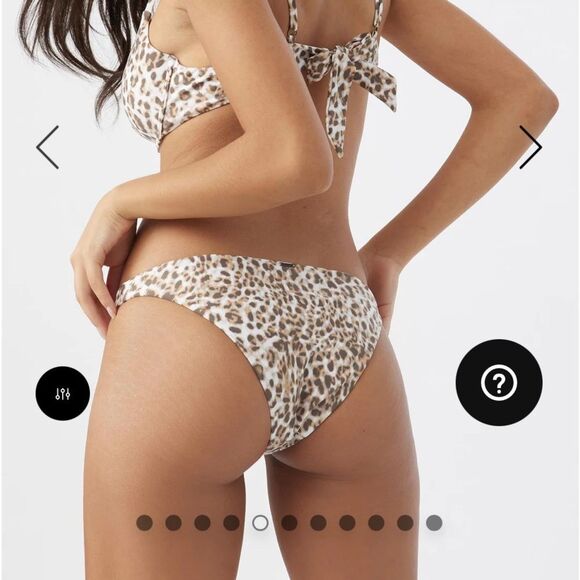 O’NEILL WOMEN’S BIKINI BOTTOM LEO FLAMENCO WITH HI-LEG DESIGN SIZE SMALL NWT - Picture 4 of 9